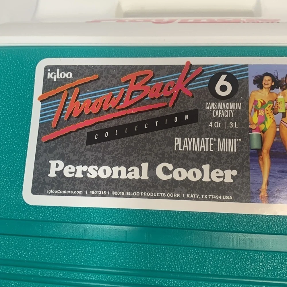 Igloo 4 Qt Mini Playmate Cooler Retro Throwback NWT